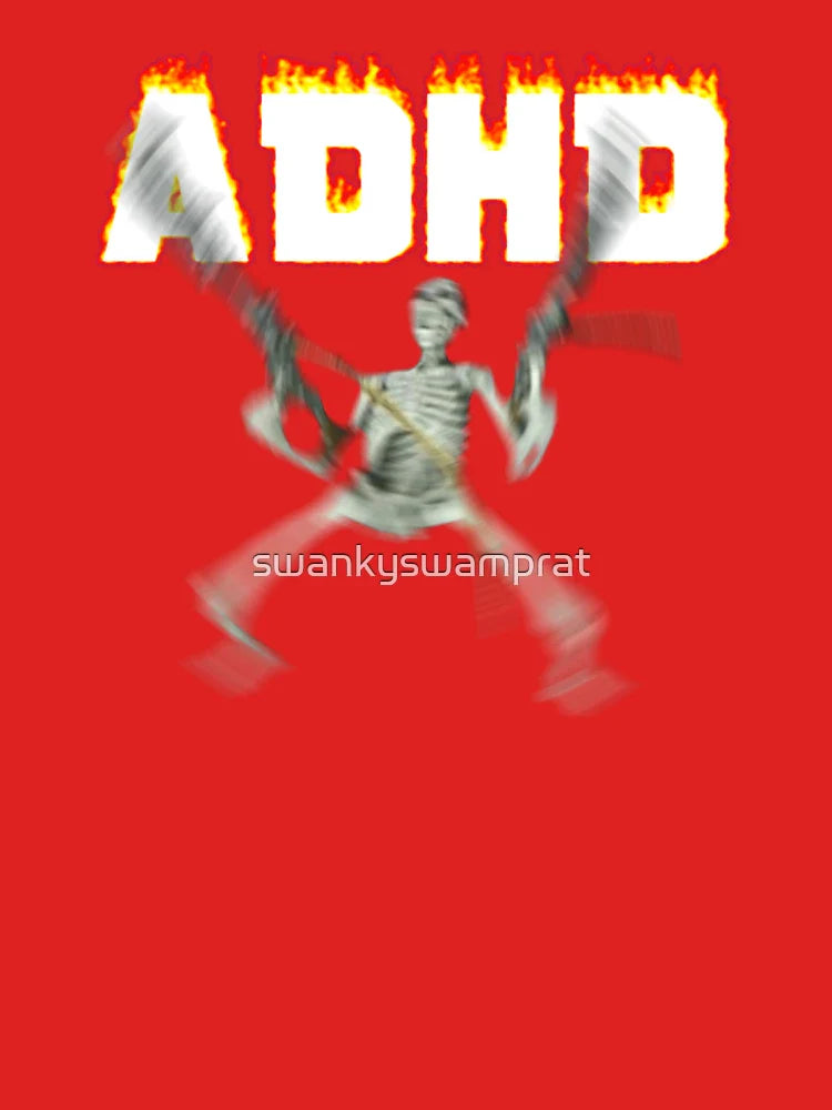 ADHD Skeleton Meme Classic T-Shirt