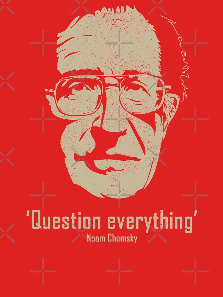 Noam Chomsky Question Everything (Worn Design) Classic T-Shirt