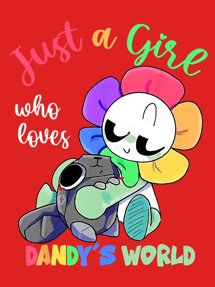Just A Girl Who Love Dandy's World For Girl, For Boy, Gift For Cartoon Lovers Classic T-Shirt