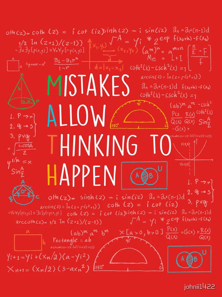 Mistakes Allow Thinking to Happen - Math Teacher Quotes Funny maths Classic T-Shirt