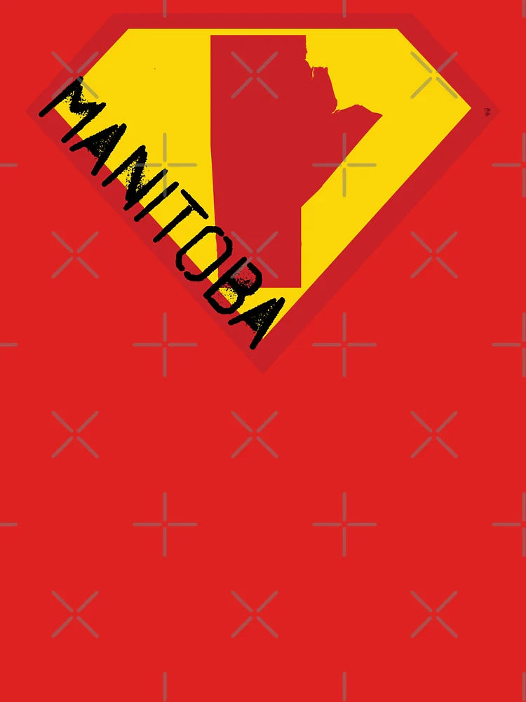 MANITOBAN  SHIELD  - Freedom Is The Superpower - SUPERHERO MANITOBA spellout design Classic T-Shirt