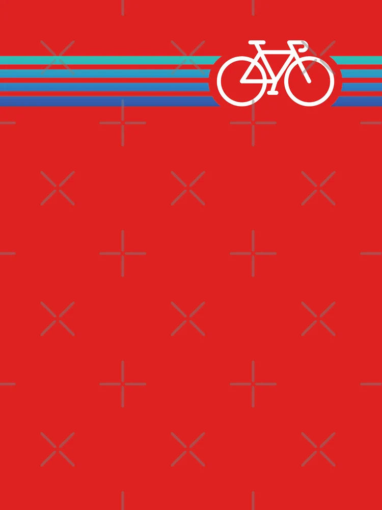Retro Biking Style Blue Classic T-Shirt