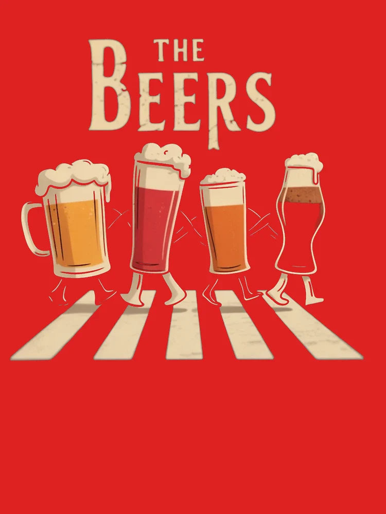 The Beers T-Shirt | Funny Abbey Road Beer Lover Parody Tee Classic T-Shirt