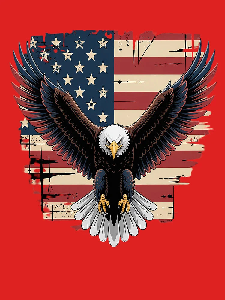 American Flag Eagle 4th Of July Independence Day Patriotic Classic T-Shirt