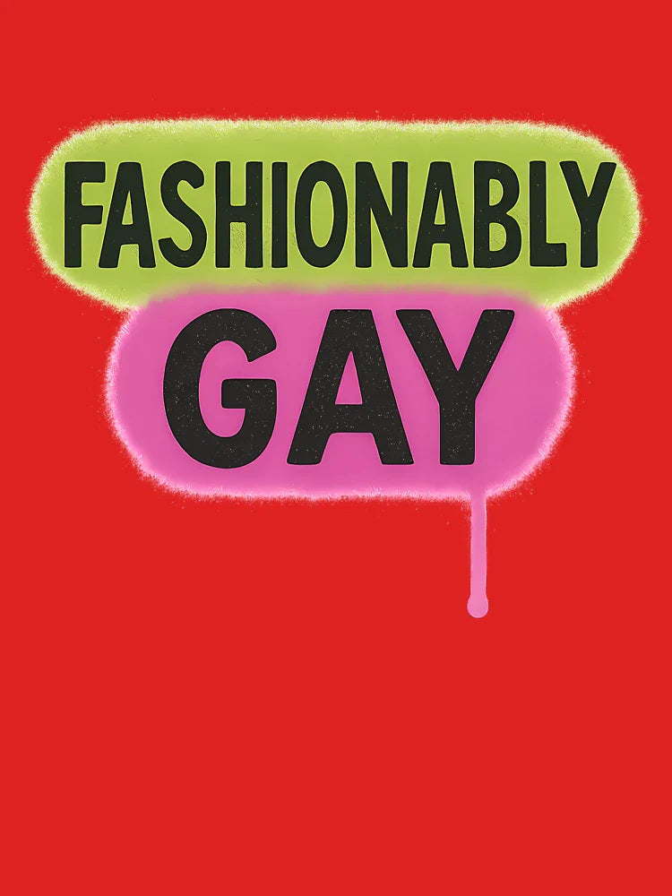 Fashionably Gay – Bold Neon Pride Art Classic T-Shirt