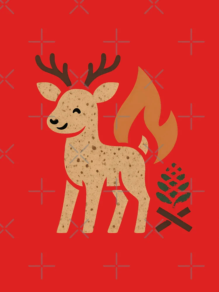 Rustic Deer Emblem Classic T-Shirt