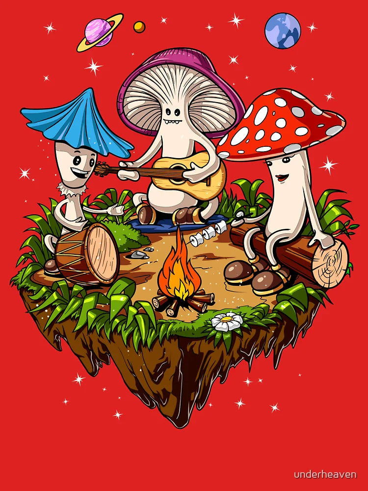 Hippie Magic Mushroom  Classic T-Shirt