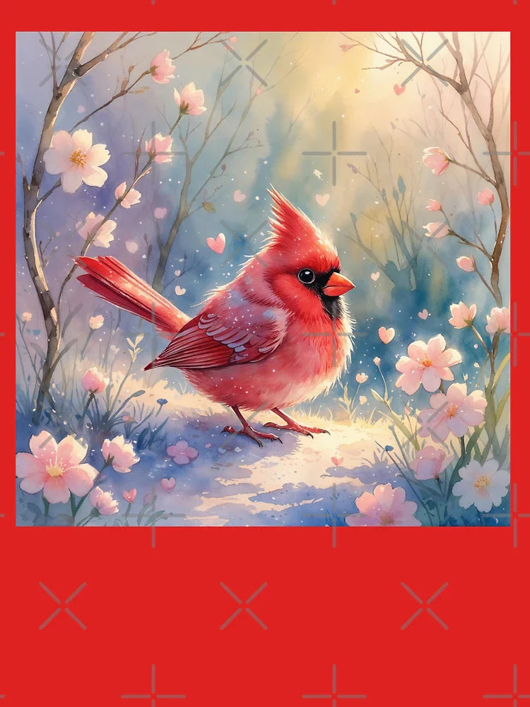 A Cute red cardinal bird Classic T-Shirt
