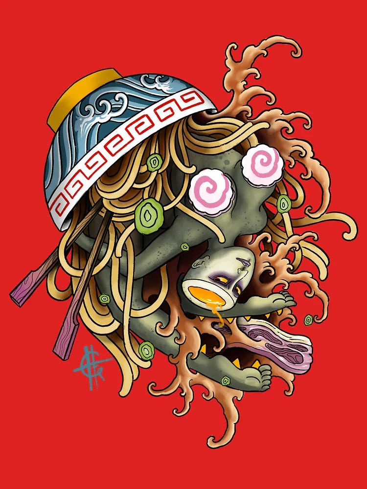 Bent back ramen yokai girl Classic T-Shirt