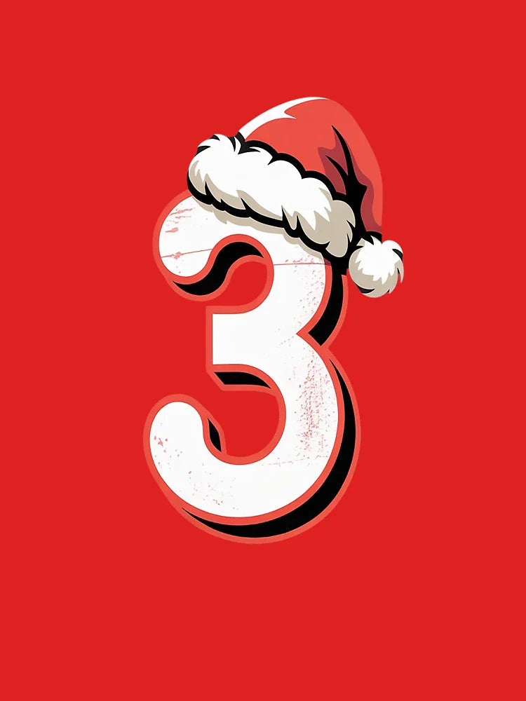 3rd Birthday Christmas Number 3 Years Old Birthday Classic T-Shirt