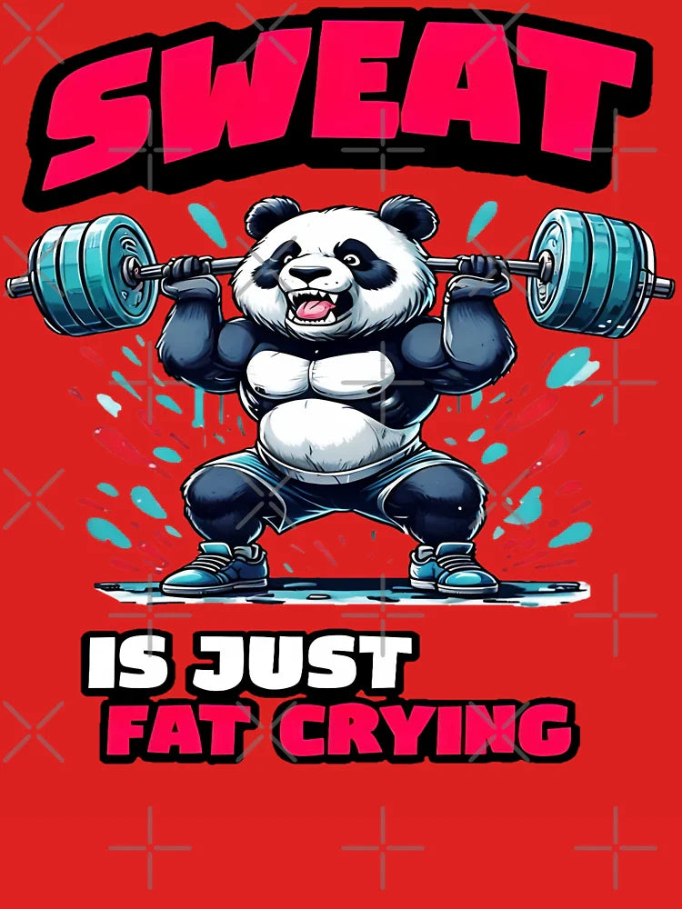 Panda Weightlifting: Sweat Is Just Fat Crying Classic T-Shirt
