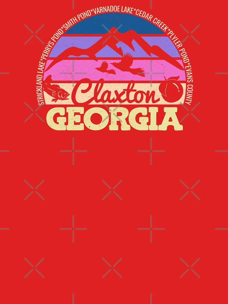 Claxton Georgia Sunset Retro Vintage Local Pride Logo Classic T-Shirt