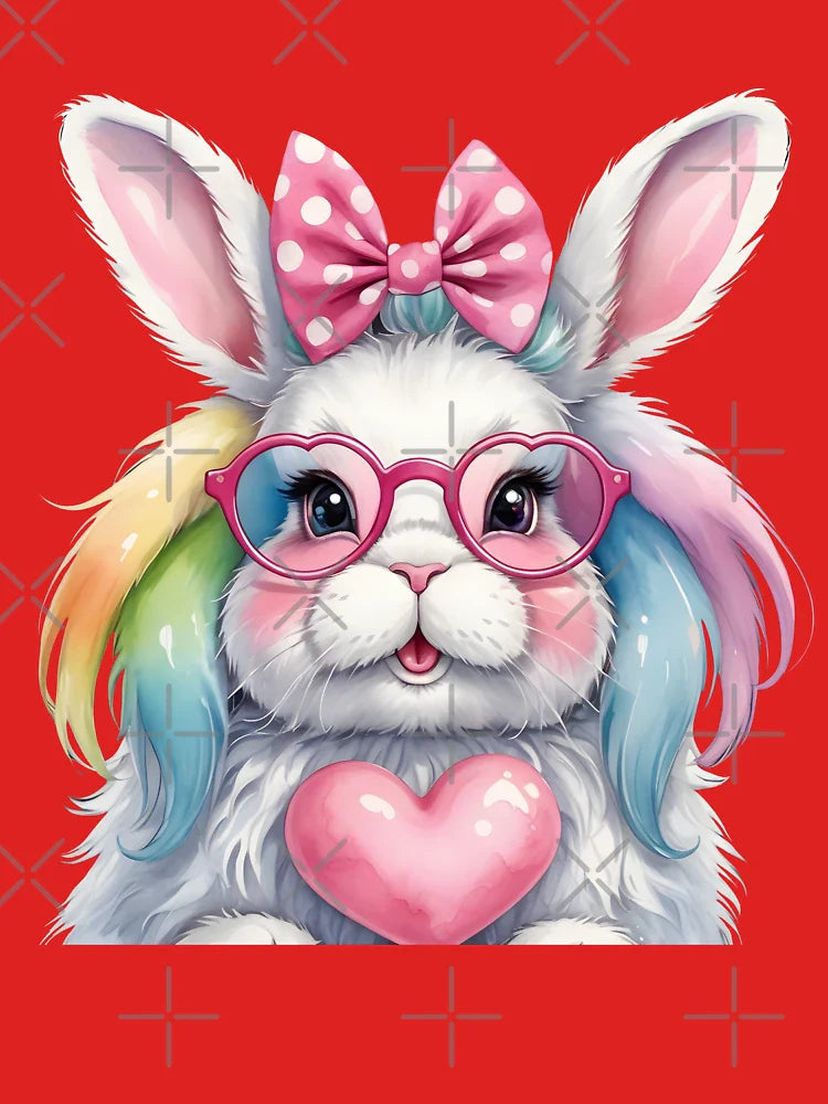 Bunny with Glasses and Bow Classic T-Shirt