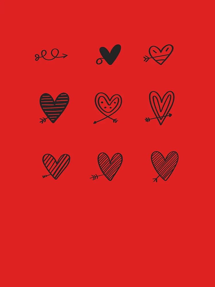 Bold Heart Sticker Pack Classic T-Shirt