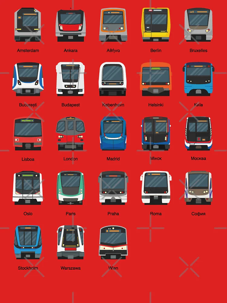 Europe Capital City Metros Classic T-Shirt