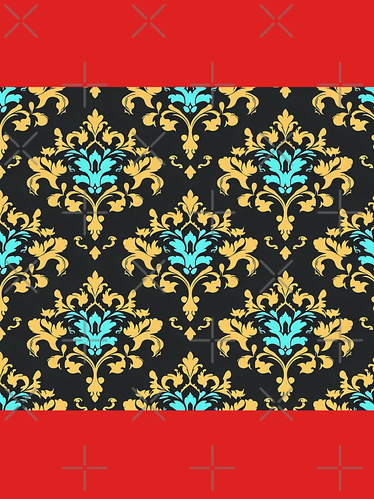 Vibrant Rich Floral Nawabi Pattern Classic T-Shirt