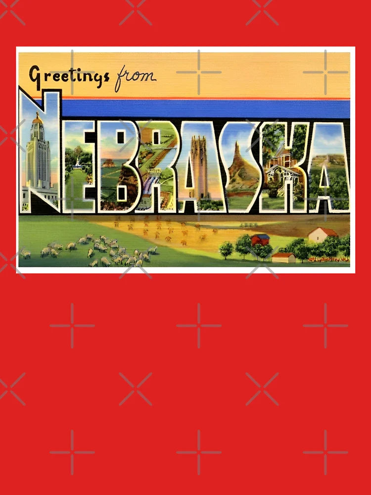 Nebraska Travel Poster Design Classic T-Shirt