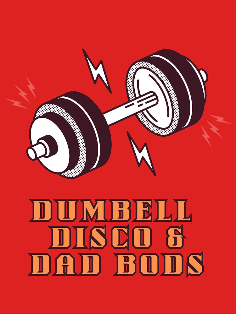 “Dumbbell, Disco & Dad Bods” Funny Retro Gym T-Shirt | 80s Style Fitness Tee Classic T-Shirt