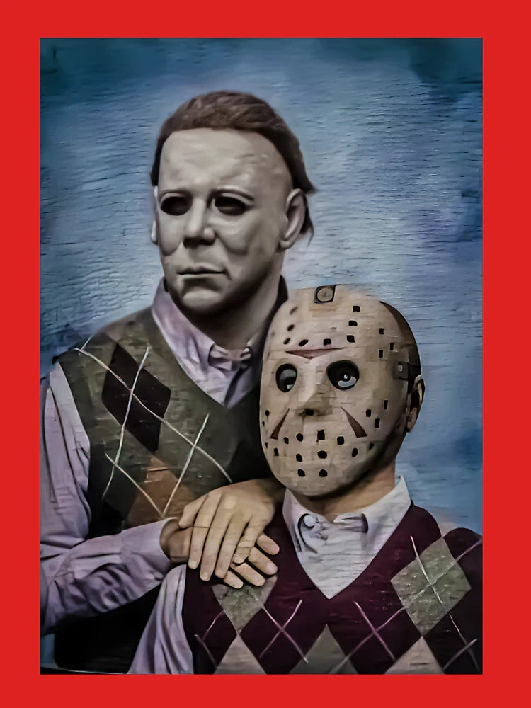 Michael Myers and Jason Voorhees Step Brothers Movie Funny Classic T-Shirt