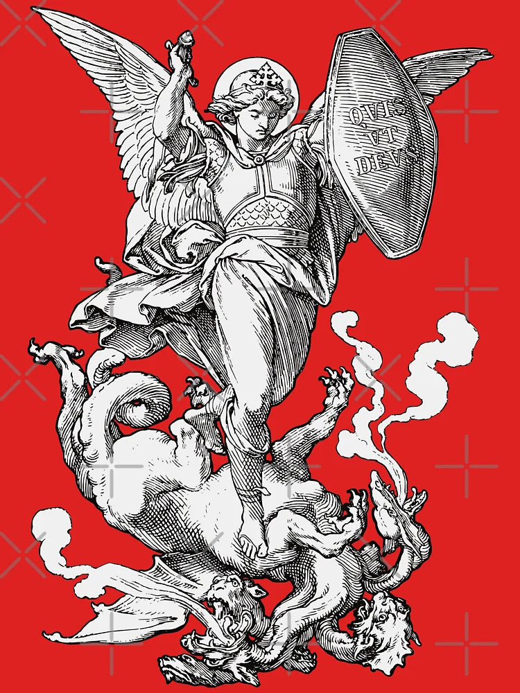 Saint Michael Fighting the Dragon Classic T-Shirt