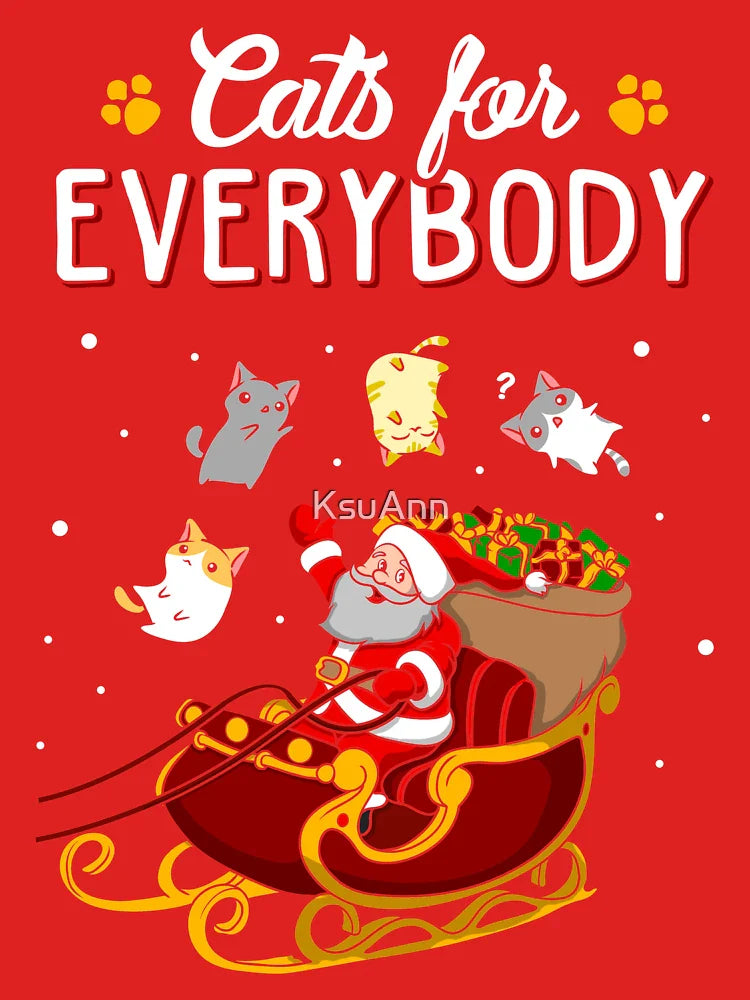 Cats For Everybody Funny Ugly Christmas Sweatshirt Classic T-Shirt