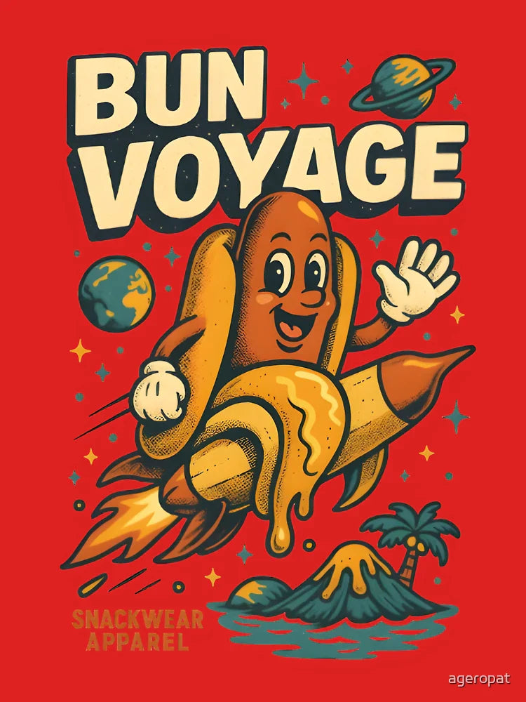 Bun Voyage – Rocket Hotdog Space Escape by Snackwear Apparel Classic T-Shirt