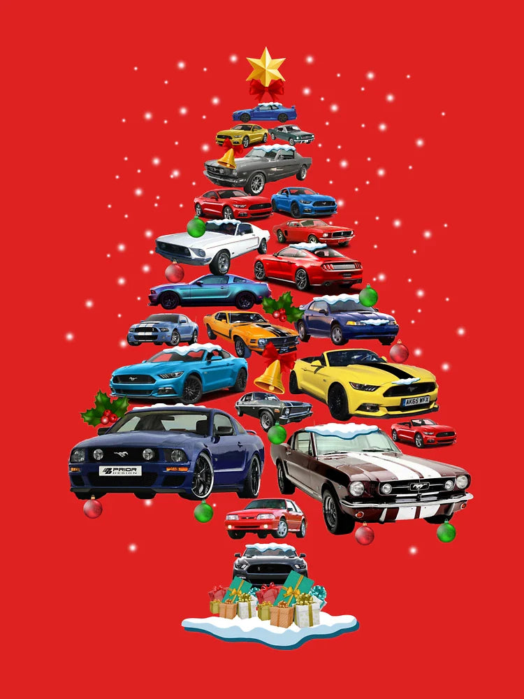 Mustang-Car-Christmas-Tree-Shirt Classic T-Shirt