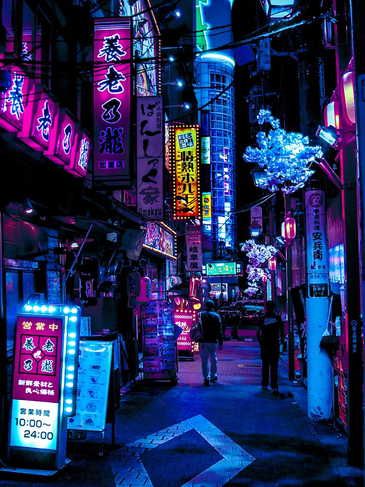 Blue Tokyo Alleys Classic T-Shirt