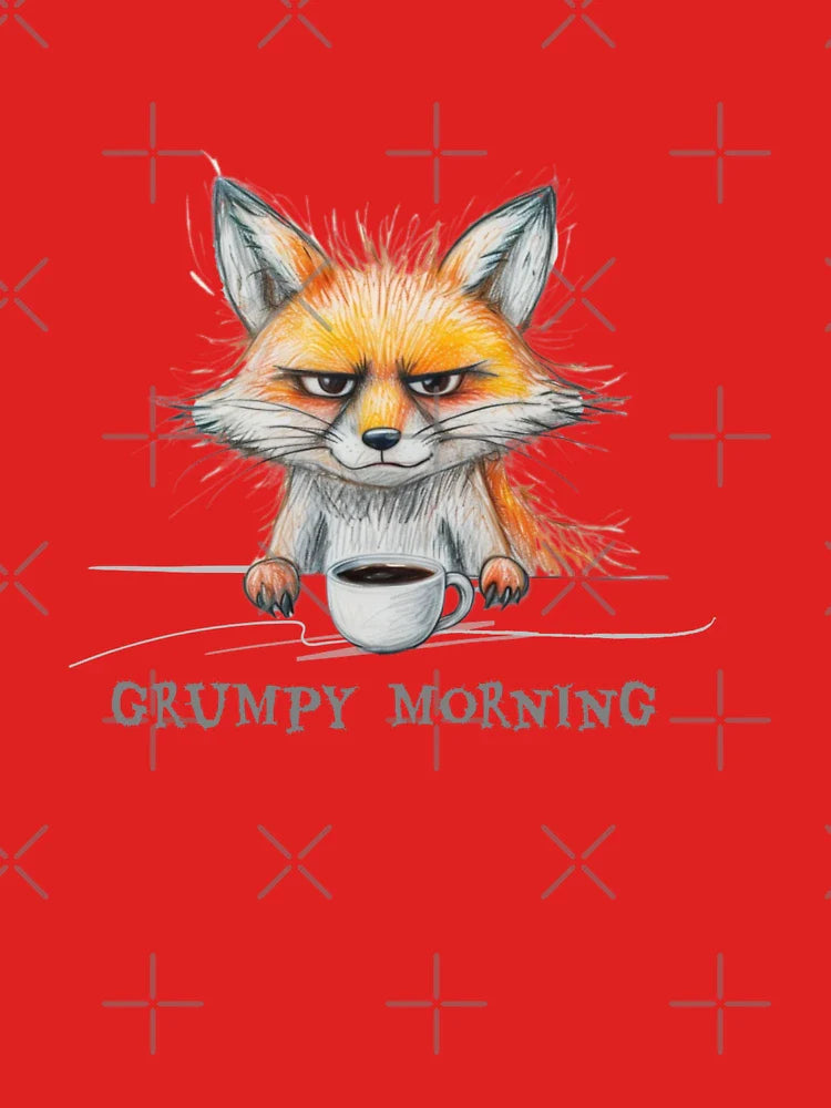 Grumpy Morning Fox Classic T-Shirt