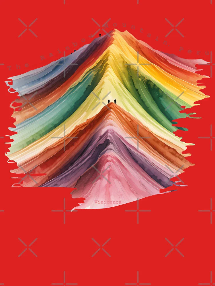 The Rainbow Mountain Peru Classic T-Shirt