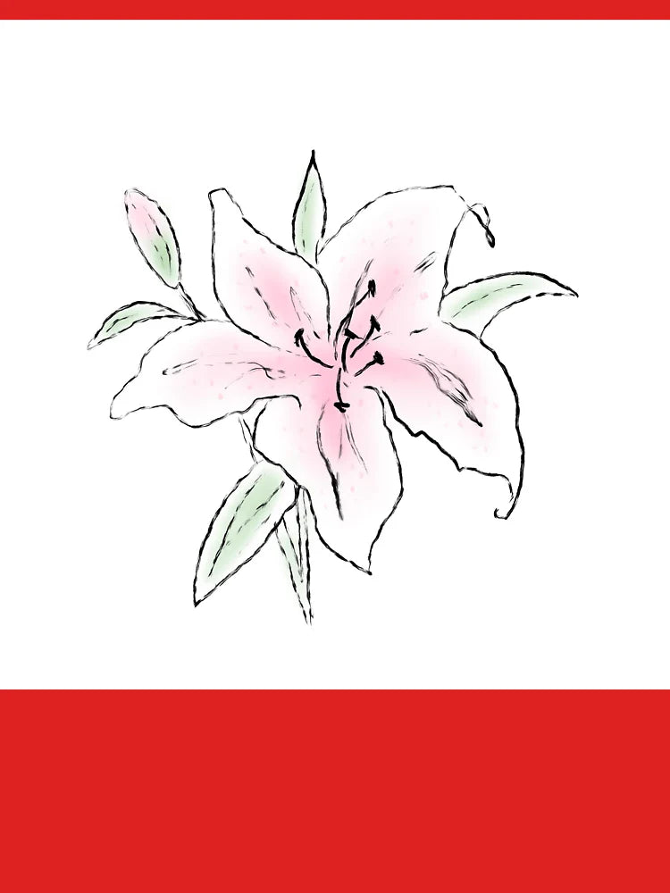 Stylized lily flower Classic T-Shirt