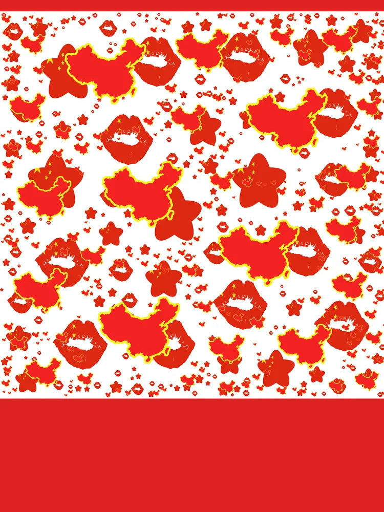 China Montage With Country Shape Stars And Flag Overlays | Chine Montage Avec Couvertures Pays Etoiles Et Drapeaux | China Montaje con sobreimpresiones de bandera y estrellas de paÃ­ses Classic T-Shirt