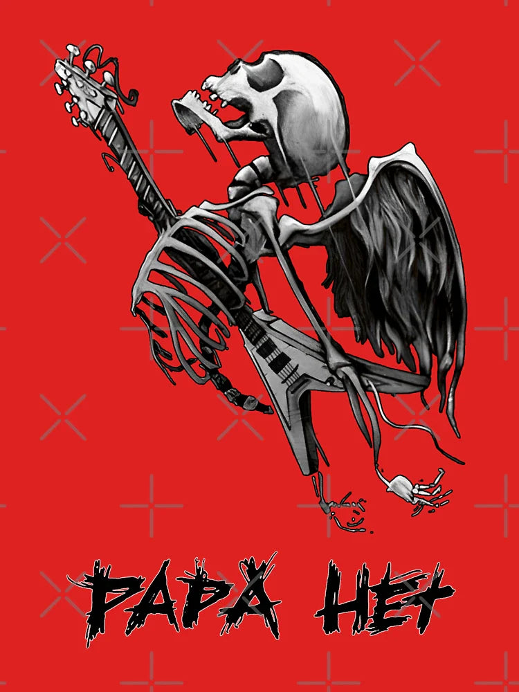James Hetfield "Papa Het" Electric Guitar Through Ribs Skeleton Classic T-Shirt