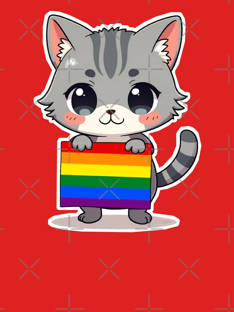 Gay Pride Kitty Cat Classic T-Shirt