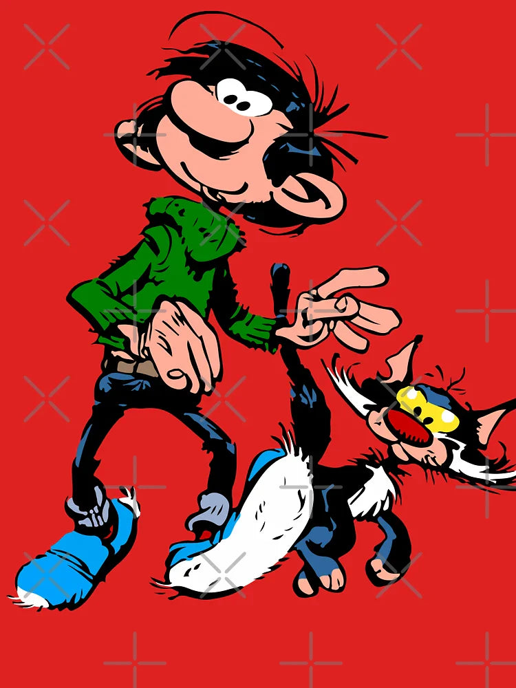 Gaston Goof Walking with Cat Classic T-Shirt