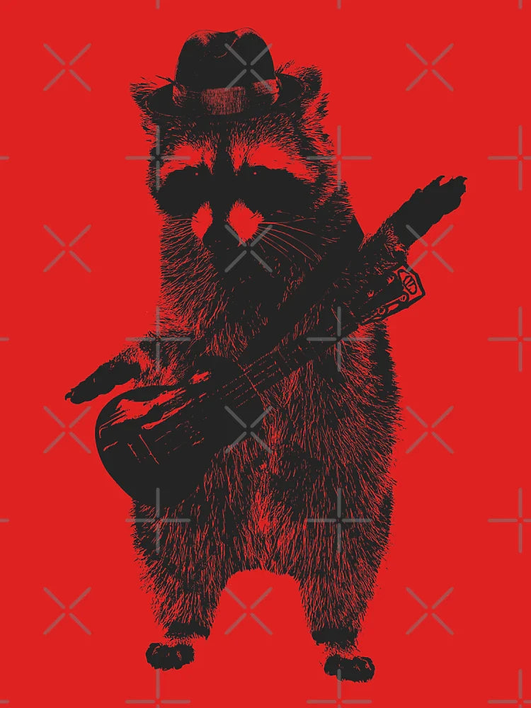 Raccoon wielding ukulele Classic T-Shirt
