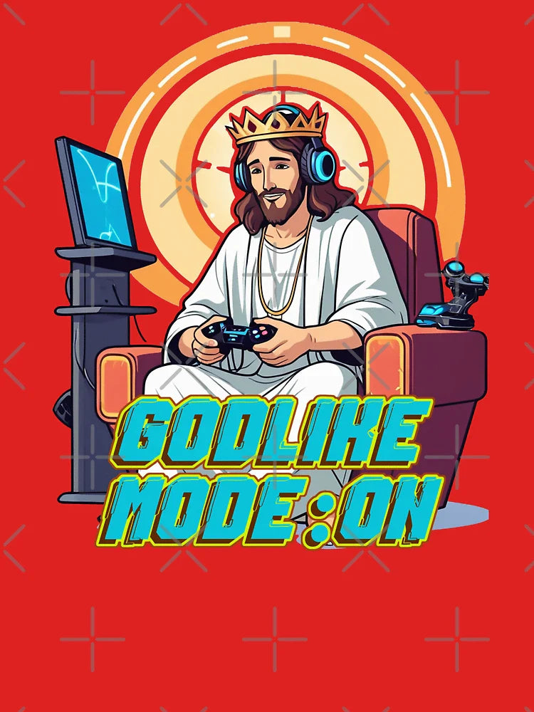 Jesus Gamer - Godlike Mod Classic T-Shirt