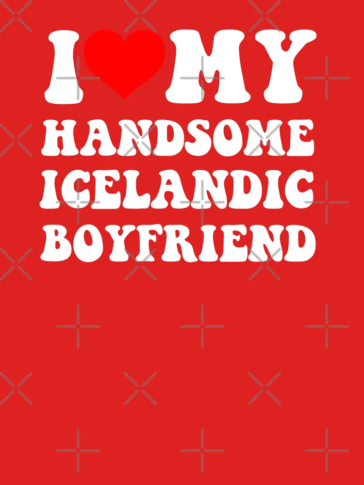 I Heart My Handsome Icelandic Boyfriend Classic T-Shirt
