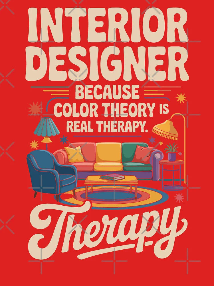 Interior Designer Because Color Theory Is Real Therapy Creative Life Classic T-Shirt