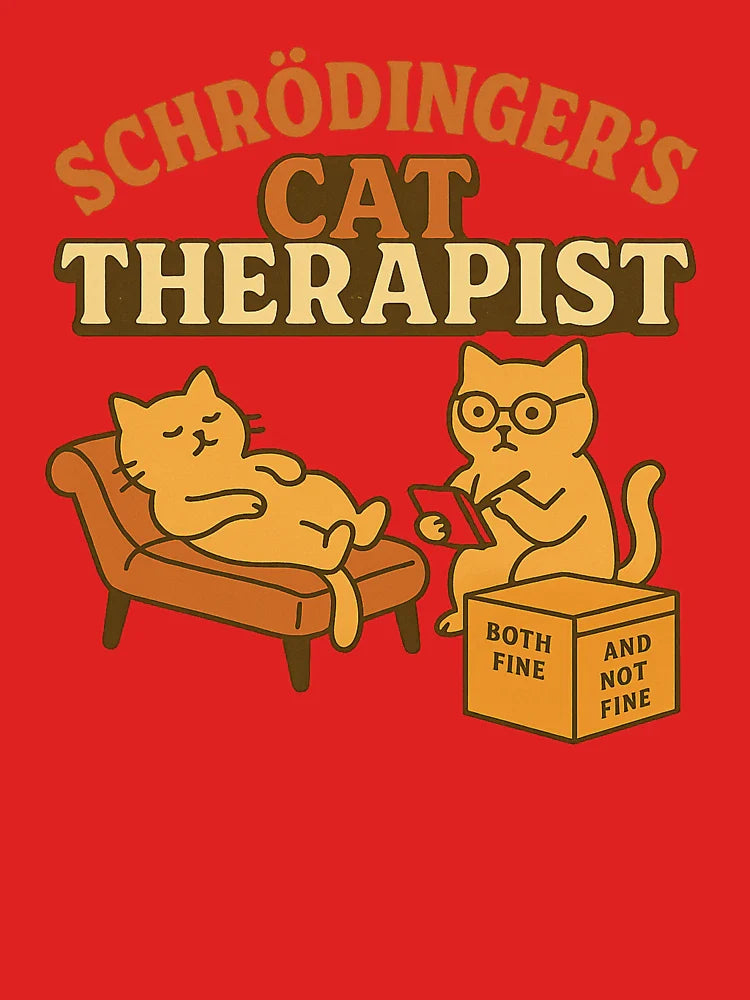 Schrödinger’s Cat Therapist – Quantum Humor Design Classic T-Shirt