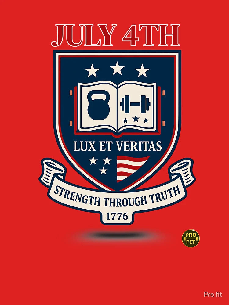 Strength Honors the Truth | July 4th Lux et Veritas Functional Fitness T-Shirt Classic T-Shirt