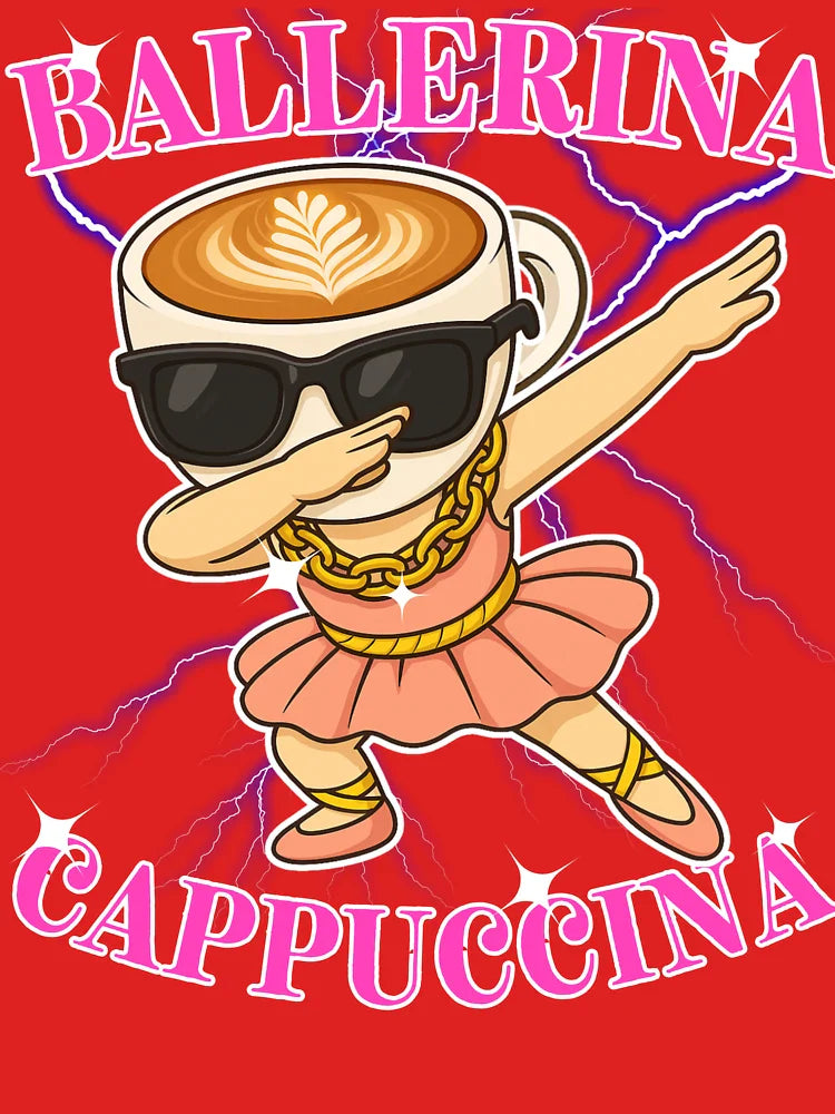 Ballerina Cappuccino Cappuccina Italian Brainrot Meme Dabbing Capuchina Classic T-Shirt