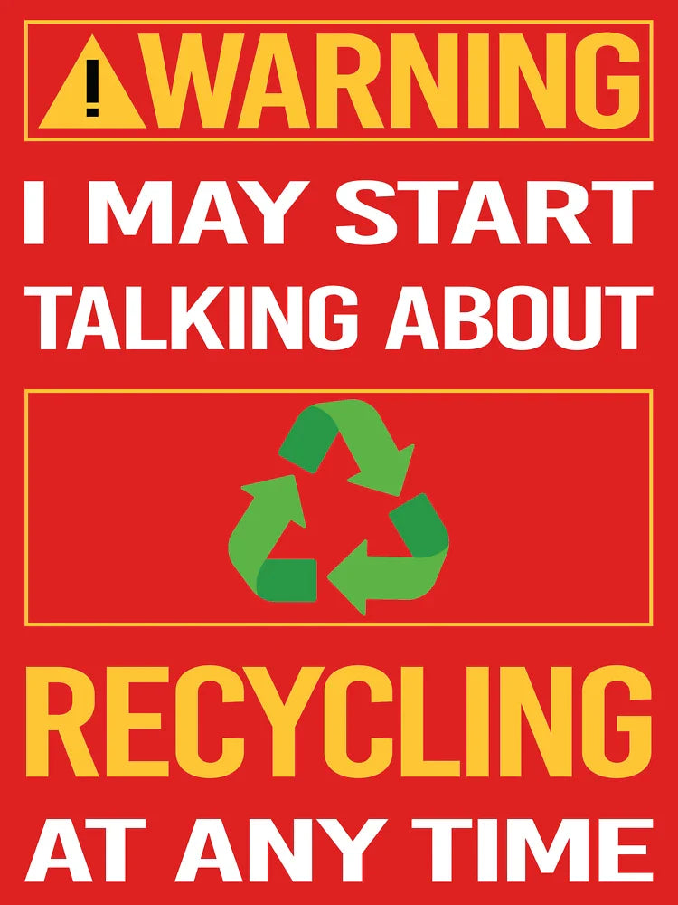 Funny Warning Recycling Recycle Classic T-Shirt