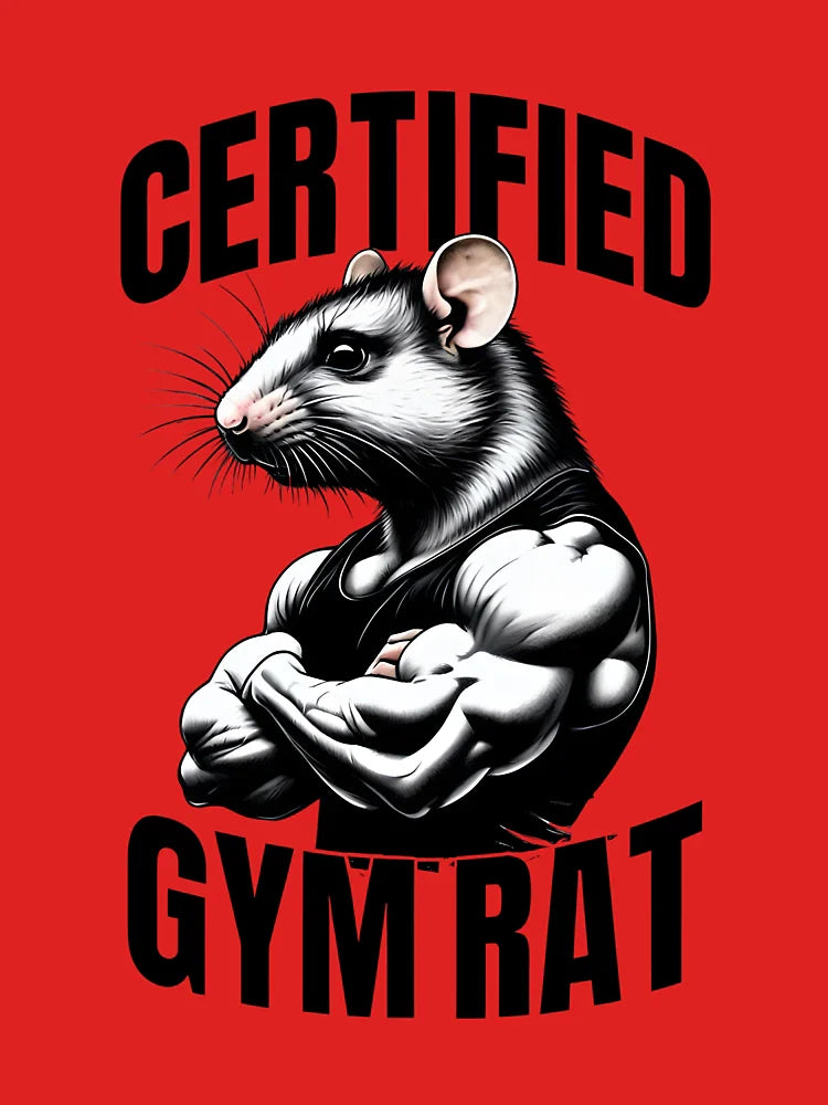 Certified Gym Rat – Buff Rat Meme Sticker for Workout Bros & Chaos Fans Classic T-Shirt