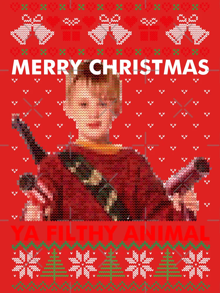kevin merry christmas ya filthy animal knitted Classic T-Shirt