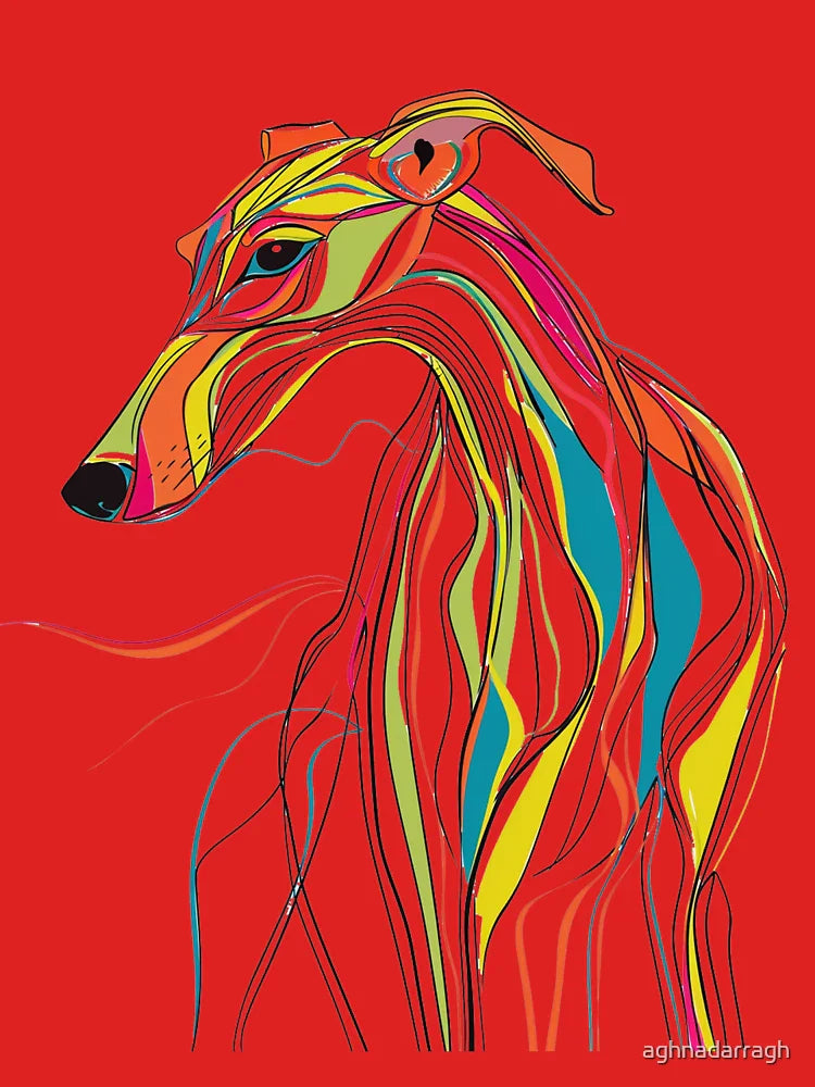 Colorful greyhound Classic T-Shirt