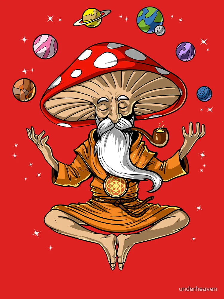 Magic Mushroom Buddha Classic T-Shirt