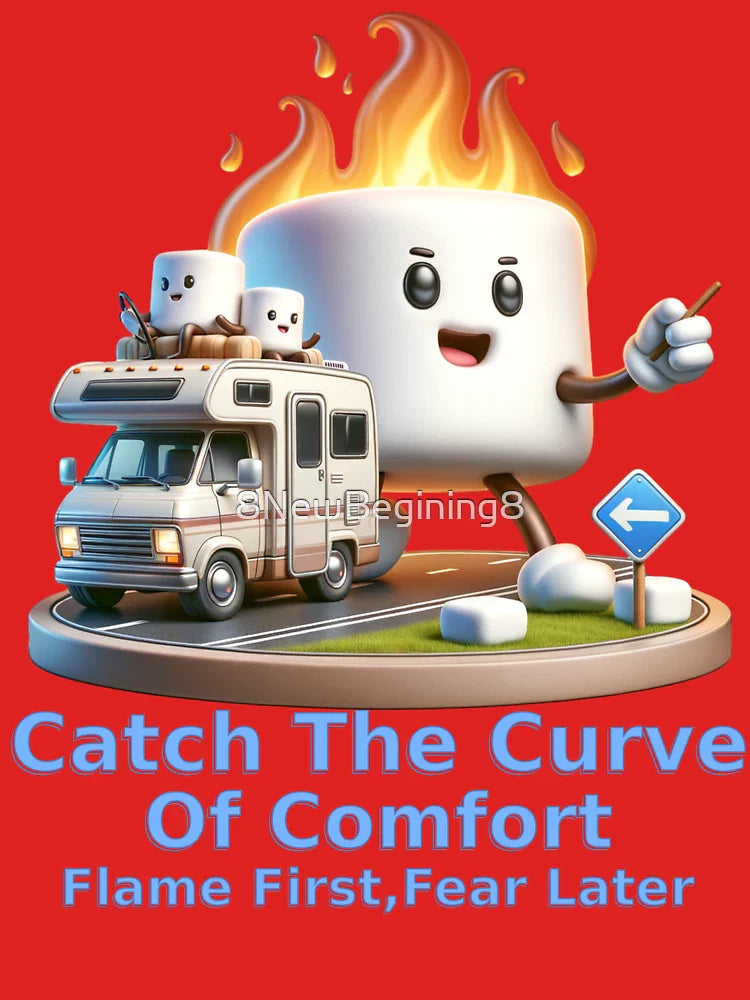 Catch The Curve Of Comfort – Flame First, Fear Later Classic T-Shirt