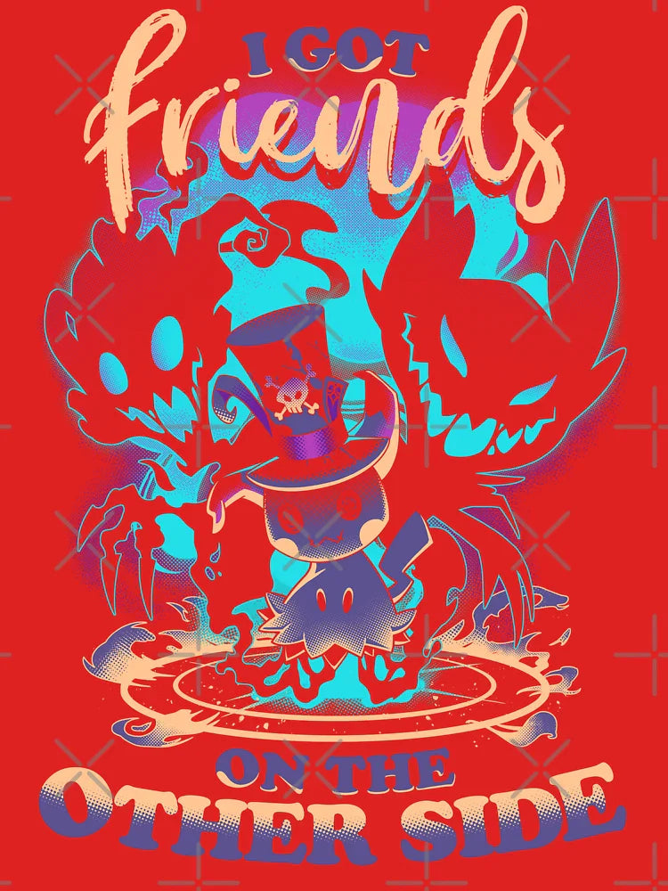 Friends on the Other Side - Cute Creepy Voodoo Classic T-Shirt