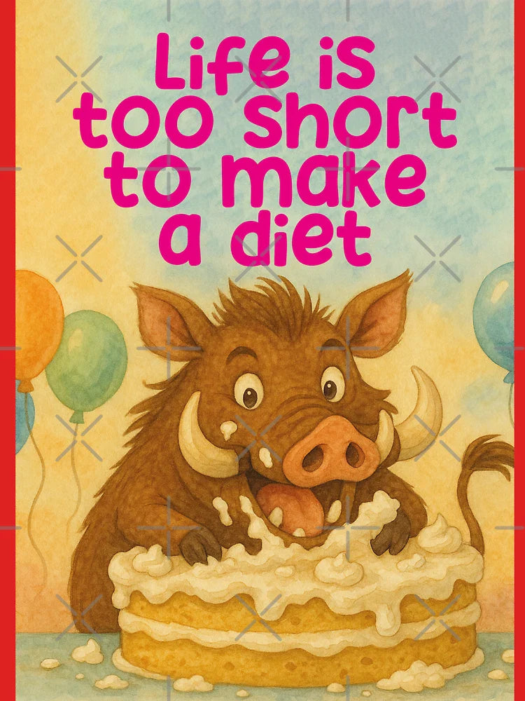 funny warthog eats birthday cake Classic T-Shirt